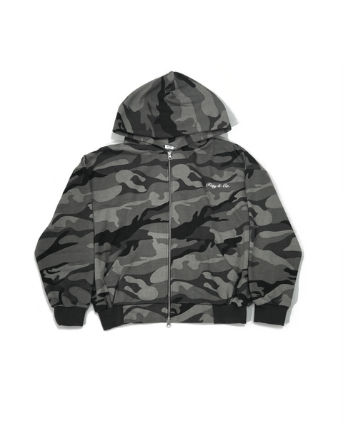 F’ Double Zip Camouflage Hoodie - Hover Image