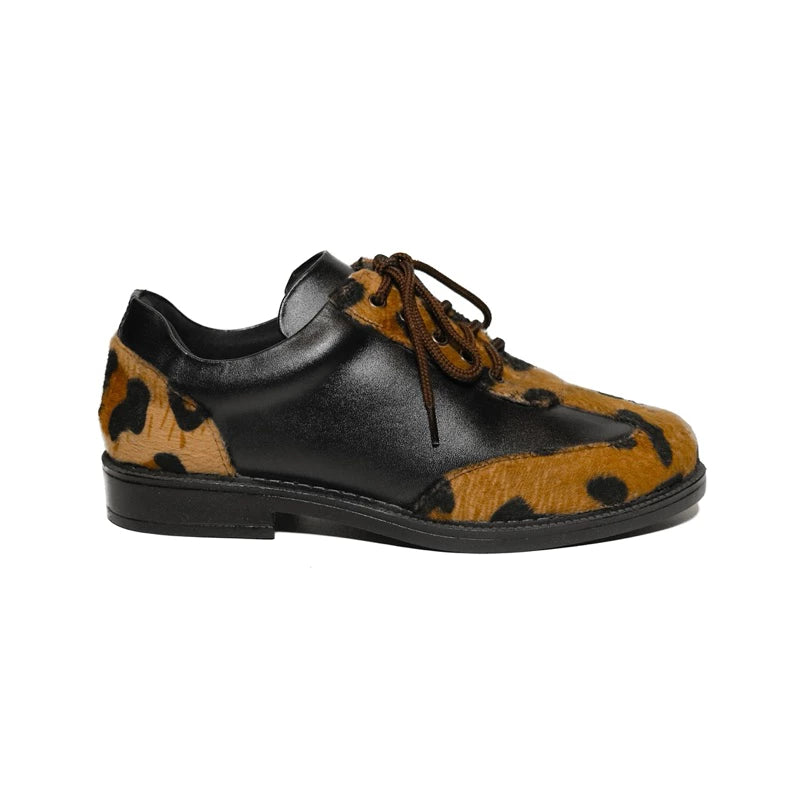 PELT OXFORD (Leopard Pattern Shoes)